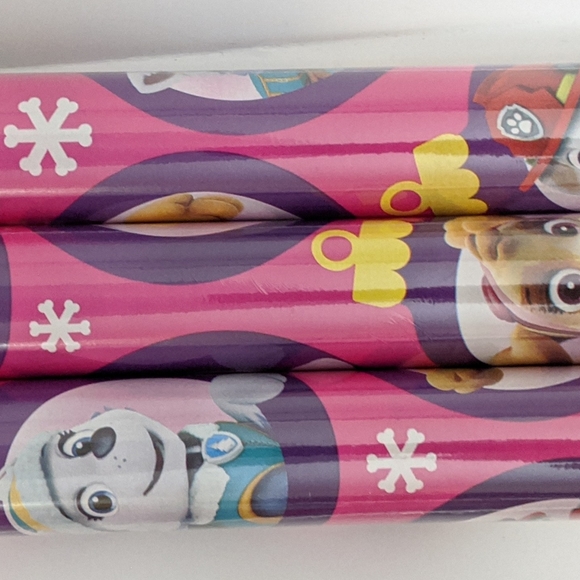 paw patrol wrapping paper pink